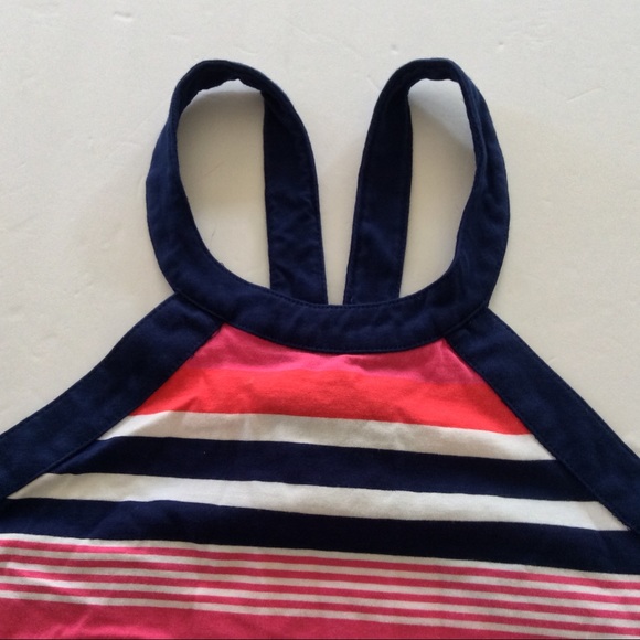 KATE SPADE PINK AND BLUE STRIPED COTTON MINI DRESS SMALL - Picture 7 of 8